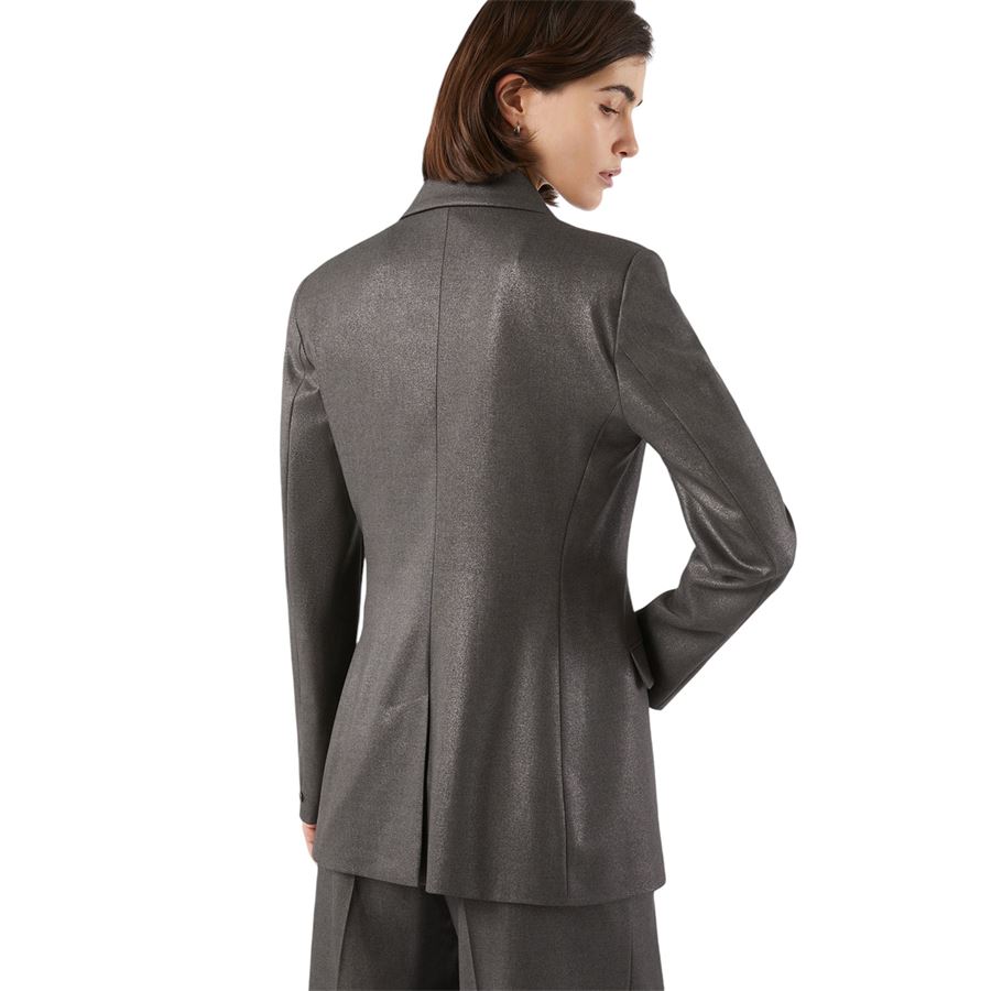 Blazer in twill laminato Penny Black | 2421046103200001